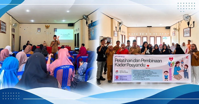 Astra Motor NTB kembali menunjukkan komitmennya dalam mendukung peningkatan kualitas kesehatan masyarakat melalui kegiatan Pelatihan dan Pembinaan Kader Posyandu yang dilaksanakan di Desa Bengkaung, Kabupaten Lombok Barat, belum lama ini.