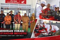 Suasana peresmian penerapan pembelajaran TBSM Astra Honda di SMK Negeri 1 Kabupaten Sorong, pada Senin (14/9/2026), menjadi langkah baru AHM dalam memperluas akses pendidikan vokasi yang selaras dengan kebutuhan DUDI.