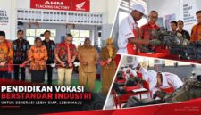 Suasana peresmian penerapan pembelajaran TBSM Astra Honda di SMK Negeri 1 Kabupaten Sorong, pada Senin (14/9/2026), menjadi langkah baru AHM dalam memperluas akses pendidikan vokasi yang selaras dengan kebutuhan DUDI.