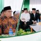 Wabup Lombok Timur, H. Moh. Edwin Hadiwijaya (foto kiri) saat hadir mewakili Bupati Lombok Timur, H. Haerul Warisin saat menghadiri pengajian akbar yang menjadi puncak peringatan Hultah ke-91 NWDI sekaligus Haul ke-29 Almagfurullah Maulana Syaikh TGKH. Zainuddin Abdul Madjid. 