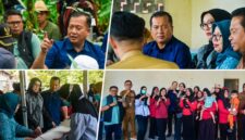Gubernur NTB, Lalu Muhamad Iqbal didampingi Ketua TP PKK Provinsi NTB, Hj. Sinta Agathia Iqbal saat mengunjungi Posyandu Wana Tirta di Dusun Sesaot Timuk, Desa Sesaot, Kabupaten Lombok Barat, pada Selasa (1/9/2026).