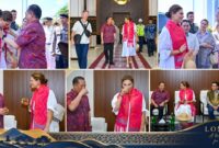 Gubernur NTB, Lalu Muhamad Iqbal saat menyambut kedatangan Putri Mahkota Swedia, Victoria Ingrid Alice Desiree di Bandara Internasional Zainuddin Abdul Madjid (BIZAM) Lombok, Sabtu (5/9/2026).