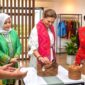 Putri Mahkota Swedia, Victoria Ingrid Alice Desiree, saat mengunjungi Bale Kita, di Kompleks Islamic Center Provinsi Nusa Tenggara Barat (NTB), pada Sabtu (5/9/2026).