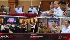 Suasana Rapat Koordinasi Persiapan Penyelenggaraan MotoGP Pertamina Grand Prix of Indonesia 2026, di Hotel Lombok Raya Mataram, Senin (14/9/2026).