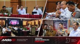Suasana Rapat Koordinasi Persiapan Penyelenggaraan MotoGP Pertamina Grand Prix of Indonesia 2026, di Hotel Lombok Raya Mataram, Senin (14/9/2026).