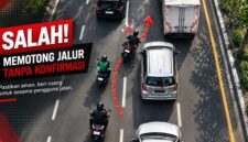 Tips berkendara aman, berikan ruang untuk mengantisipasi kesalahan pengendara lain di jalan raya.