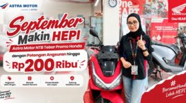 Astra Motor NTB menghadirkan program Honda Ekstra Promo Istimewa (HEPI) selama September 2026.