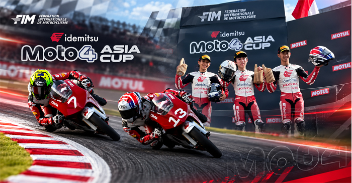 Pebalap muda binaan PT Astra Honda Motor (AHM), Muhammad Badly Ayatullah berhasil mempersembahkan podium ketiga pada putaran ketiga Idemitsu Moto4 Asia Cup (IM4AC) 2026, di Mobility Resort Motegi, Jepang, Minggu (4/10/2026).