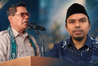 Bupati Lombok Timur, H. Haerul Warisin (kiri), dan Dr. TGH. Muhammad Fikri, MA (kanan).