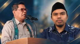 Bupati Lombok Timur, H. Haerul Warisin (kiri), dan Dr. TGH. Muhammad Fikri, MA (kanan).