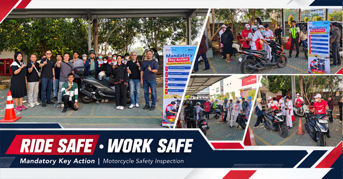 Melalui program Mandatory Key Action Pengecekan Motor Karyawan, Astra Motor NTB mengajak seluruh karyawan untuk membiasakan diri memeriksa kondisi kendaraan secara rutin.