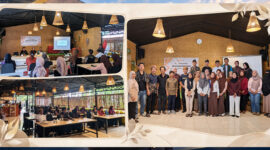 Suasana kegiatan Sosialisasi dan Deklarasi Asosiasi Jurnalis Masyarakat Adat Nusantara (AJMAN) yang digelar AMAN Mataram, di Aula Sukma Rasa Loang Baloq, Wilayah Komunitas Adat Tanjung Karang, Kota Mataram, pada Sabtu (3/10/2026).