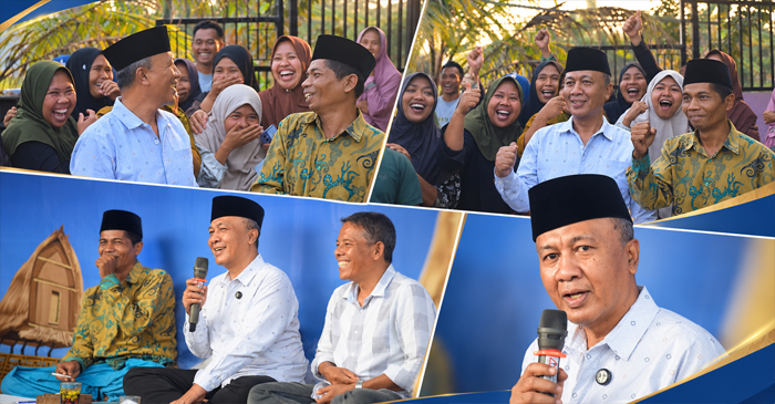 Anggota DPR RI Fraksi NasDem, H. Fauzan Khalid, saat menemui para seniman Cilokak Alur Wah, di Desa Pandan Indah, Kecamatan Praya Barat Daya, Kabupaten Lombok Tengah, Nusa Tenggara Barat (NTB), Selasa (13/10/2026).