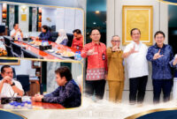 Gubernur NTB, Lalu Muhamad Iqbal didampingi Sekda NTB, Abul Chair, saat menerima kunjungan silaturahmi sekaligus pamitan Kepala OJK Provinsi NTB, Rudi Sulistyo, di ruang kerja Gubernur NTB, Selasa (13/10/2026).