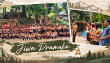 Suasana Perkemahan Sabtu-Minggu (Persami) Gabungan KKM MTs Kecamatan Jerowaru, Kabupaten Lombok Timur, di Objek Wisata Pemandian Loang Gali, Kecamatan Lenek, Kabupaten Lombok Timur.