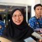 Qariah asal NTB, Khairunnisa saat memberikan keterangan pers kepada awak media.