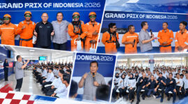Gubernur NTB, Lalu Muhamad Iqbal di sela-sela saat menemui perwakilan marshal lokal di Sirkuit Mandalika, Kuta Mandalika, Kabupaten Lombok Tengah, pada Selasa (6/10/2026).