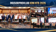Suasana Musorprovlub KONI NTB 2026, di Hotel Lombok Raya, Mataram, Selasa (13/10/2026).