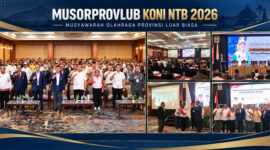 Suasana Musorprovlub KONI NTB 2026, di Hotel Lombok Raya, Mataram, Selasa (13/10/2026).