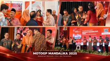 Wagub NTB, Hj. Indah Dhamayanti Putri, saat menghadiri peluncuran buku MotoGP Mandalika 2025: Akselerasi Ekonomi, Citra, dan Pariwisata, di Gedung Kementerian PPN/Bappenas, Jakarta, Rabu (30/9/2026).