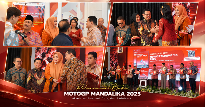 Wagub NTB, Hj. Indah Dhamayanti Putri, saat menghadiri peluncuran buku MotoGP Mandalika 2025: Akselerasi Ekonomi, Citra, dan Pariwisata, di Gedung Kementerian PPN/Bappenas, Jakarta, Rabu (30/9/2026).
