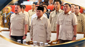 Penyerahan dana hasil penertiban kawasan hutan dilakukan Satgas PKH Kejagung dan disaksikan langsung Presiden Prabowo Subianto, di Gedung Kejagung, Jakarta, Selasa (6/10/2026).