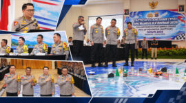 Polda NTB bersama jajaran Mabes Polri mematangkan skenario pengamanan melalui Tactical Floor Game (TFG) Operasi Mandalika Rinjani 2026, di Ball Room Raja Hotel, Kuta-Mandalika, Kabupaten Lombok Tengah, Kamis (1/10/2026).