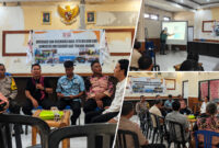 Suasana kegiatan verifikasi dan diseminasi hasil peta wilayah adat Komunitas Masyarakat Adat Tanjung Karang yang diselenggarakan Aliansi Masyarakat Adat Nusantara (AMAN) Mataram, di Aula Kantor Lurah Tanjung Karang, Kamis (22/10/2026).