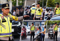 Wakapolda NTB, Brigjen Pol. Hari Nugroho, saat turun langsung mengatur lalu lintas di Simpang Empat BI, Kota Mataram, Senin pagi (26/10/2026).