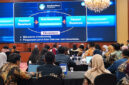 Suasana kegiatan Global Scholarship Summit (GSS) 2026 yang diselenggarakan Forum Beasiswa Indonesia atau Asosiasi Jaringan Beasiswa Indonesia (AJBI), di SMESCO Nareswara Hall, SME Tower, Jakarta, Kamis (15/10/2026).