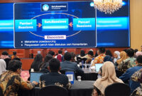 Suasana kegiatan Global Scholarship Summit (GSS) 2026 yang diselenggarakan Forum Beasiswa Indonesia atau Asosiasi Jaringan Beasiswa Indonesia (AJBI), di SMESCO Nareswara Hall, SME Tower, Jakarta, Kamis (15/10/2026).