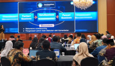 Suasana kegiatan Global Scholarship Summit (GSS) 2026 yang diselenggarakan Forum Beasiswa Indonesia atau Asosiasi Jaringan Beasiswa Indonesia (AJBI), di SMESCO Nareswara Hall, SME Tower, Jakarta, Kamis (15/10/2026).