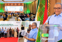 Wamenaker, Afriansyah Noor saat menghadiri dan memberikan sambutan dalam kegiatan Forum Komunikasi Lembaga Sertifikasi Profesi (LSP) P2 BUMN Summit 2026, di Jakarta, Kamis (15/10/2026).